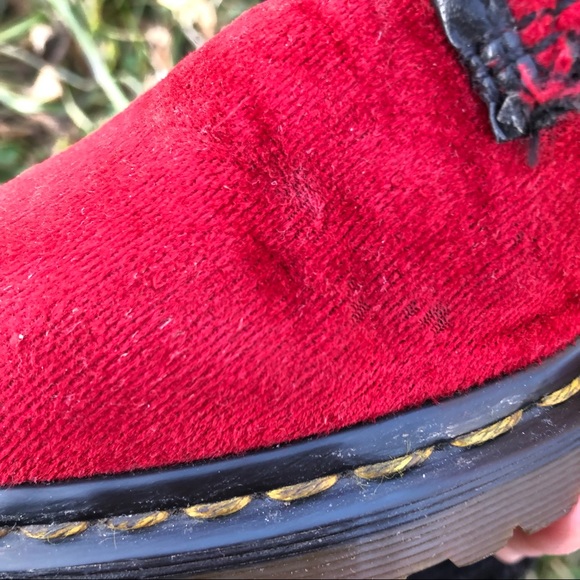 Vintage Dr. Martens Velvet Boots - Picture 8 of 12